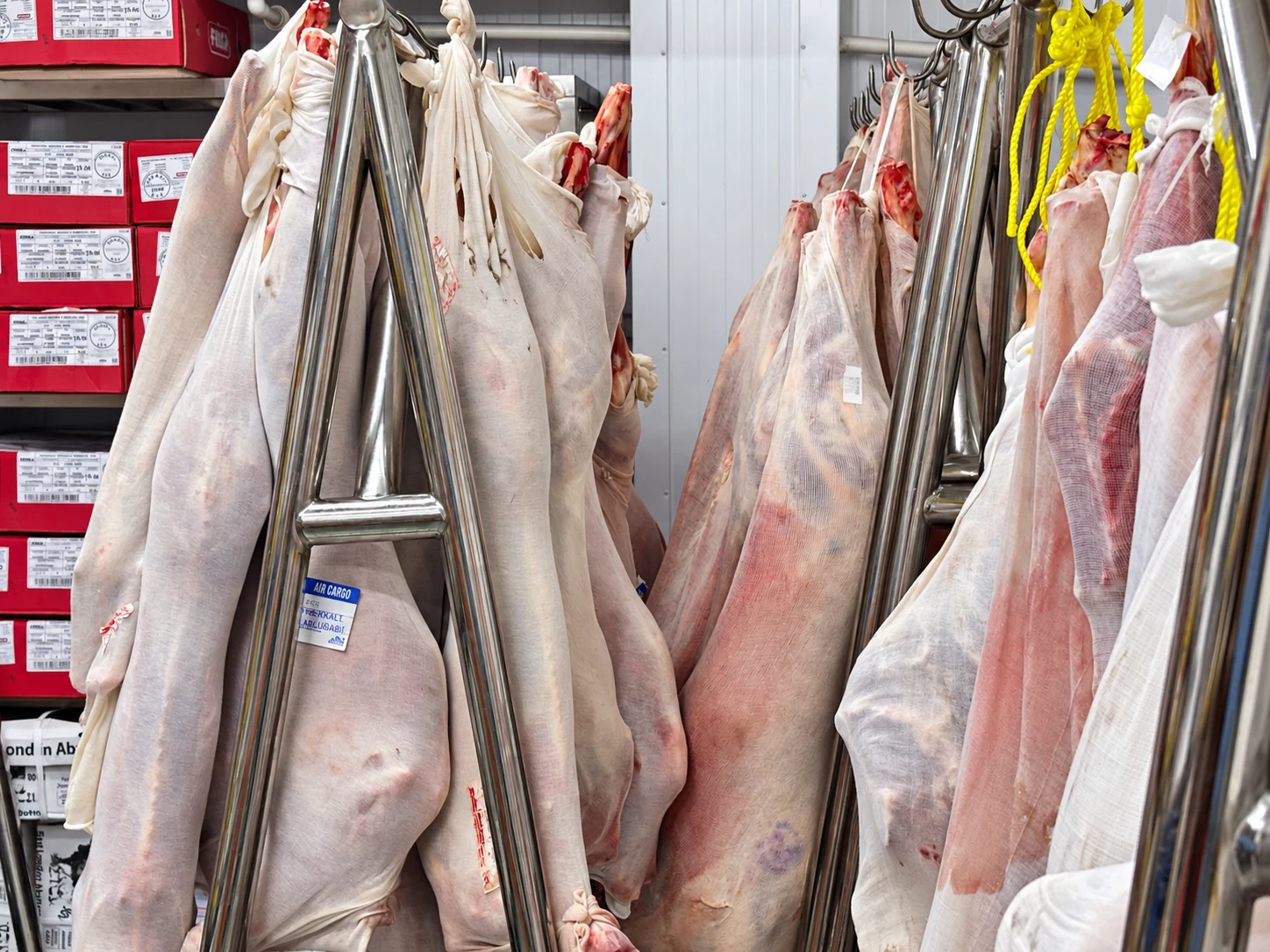 Fresh meat. Carefully stored.